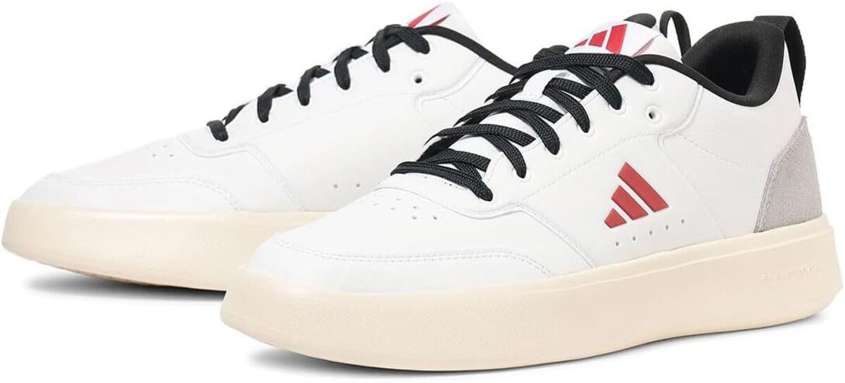 [アディダス] パーク ST ライト [PARK ST LITE] フットウェアホワイト/グレー/レッド JR9240