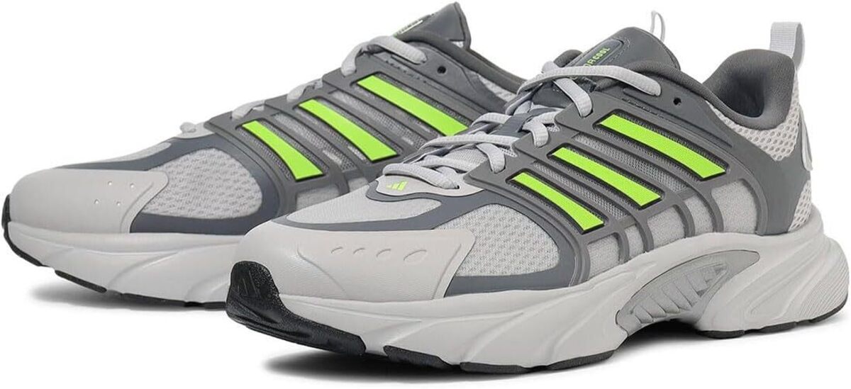 [アディダス] クライマクール バウンス [climacool bounce] グレー/コアブラック/ライトグリーン JQ489