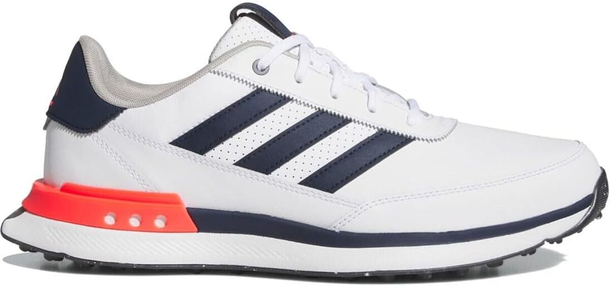 [アディダス] S2G SL レザー 24 [S2G SPIKELESS LEATHER 24 GOLF] クラウドホワイト/コ