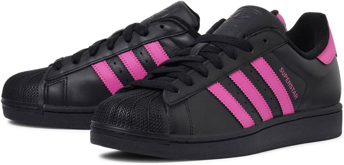 [アディダス] スーパースター II W [SUPERSTAR II W] コアブラック/ピンク JS1339 