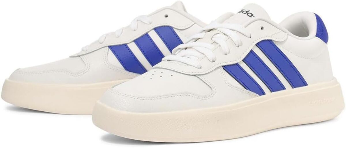 [アディダス] ライトコート [Litecourt] コアホワイト/ブルー/オフホワイト JS3873 