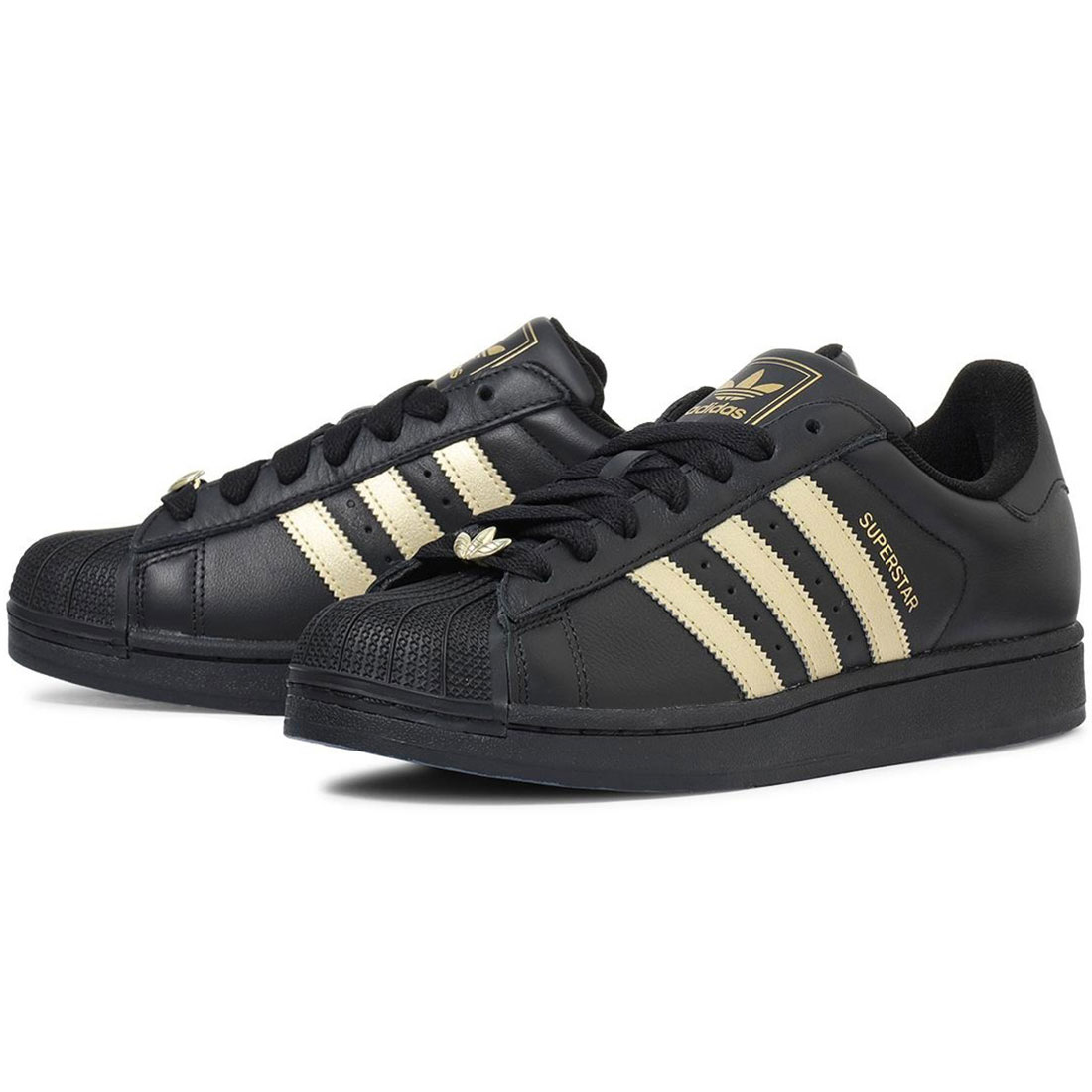 [アディダス] スーパースター II [SUPERSTAR II] コアブラック/ゴールド KJ3550