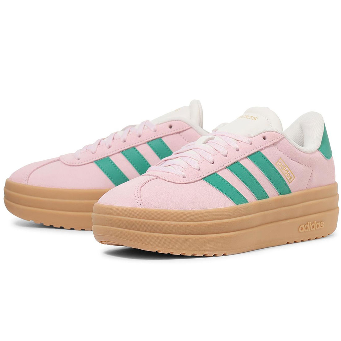 [アディダス] VL コート ボールド [W VL COURT BOLD] クリアピンク/コートグリーン/ガム JP6916