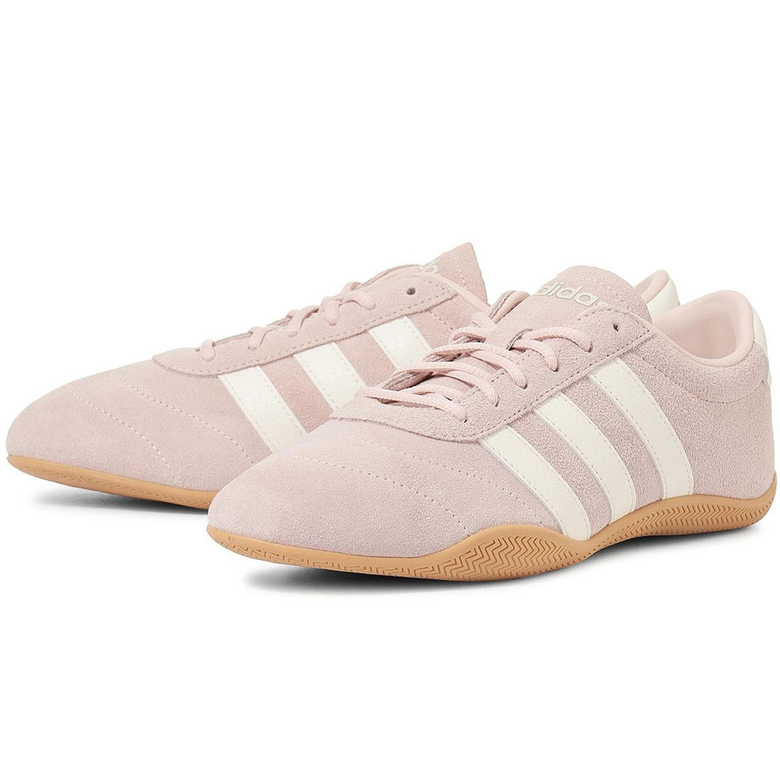 [アディダス] グランドコート ロー W [W GRAND COURT LOW W] ワンダークォーツ/オフホワイト/ガム JQ