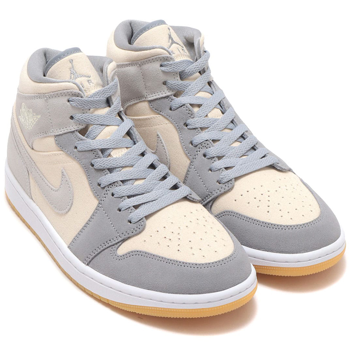 [ナイキ]エアジョーダン 1 ミッド SE nike AIR JORDAN 1 MID SE DN4281-100【カラー】ココナッツミルク/パーティクルグレー/ホワイト/ココナッツミルク 【状態】 