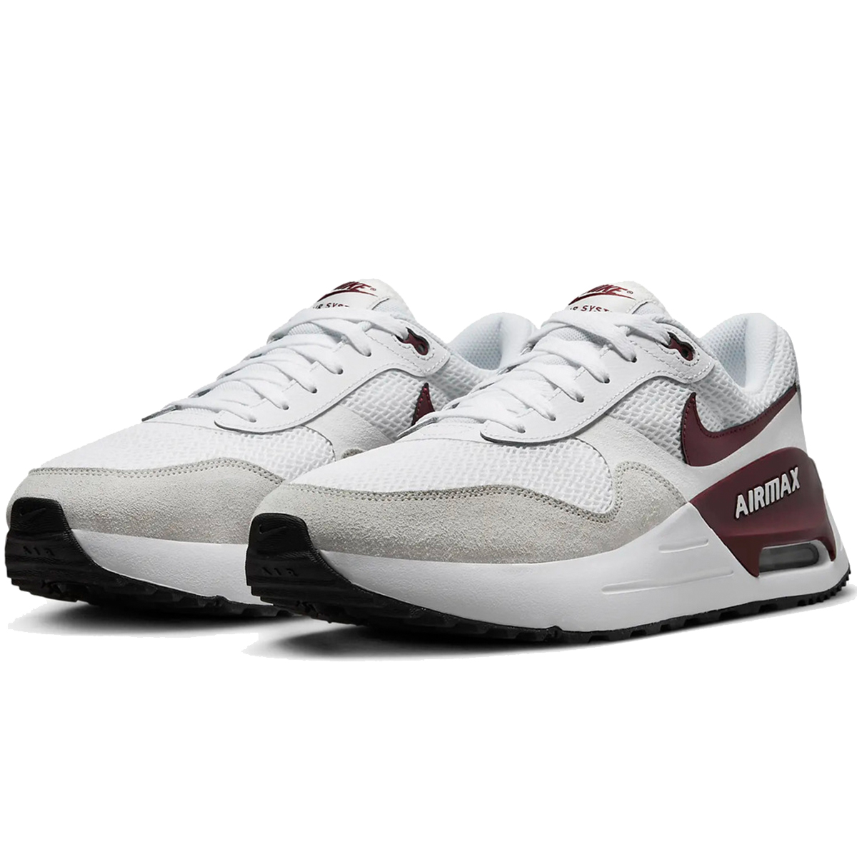 [ナイキ] エア マックス システム [AIR MAX SYSTM] ホワイト/サミットホワイト/ブラック/ダークチームレッド 