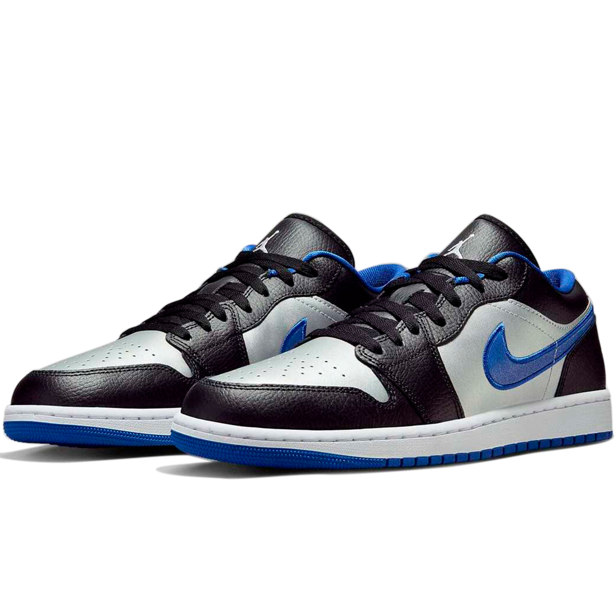 [ナイキ] エア ジョーダン 1 ロー [AIR JORDAN 1 LOW] ブラック/ゲームロイヤル/メタリックプラチナム/ホ