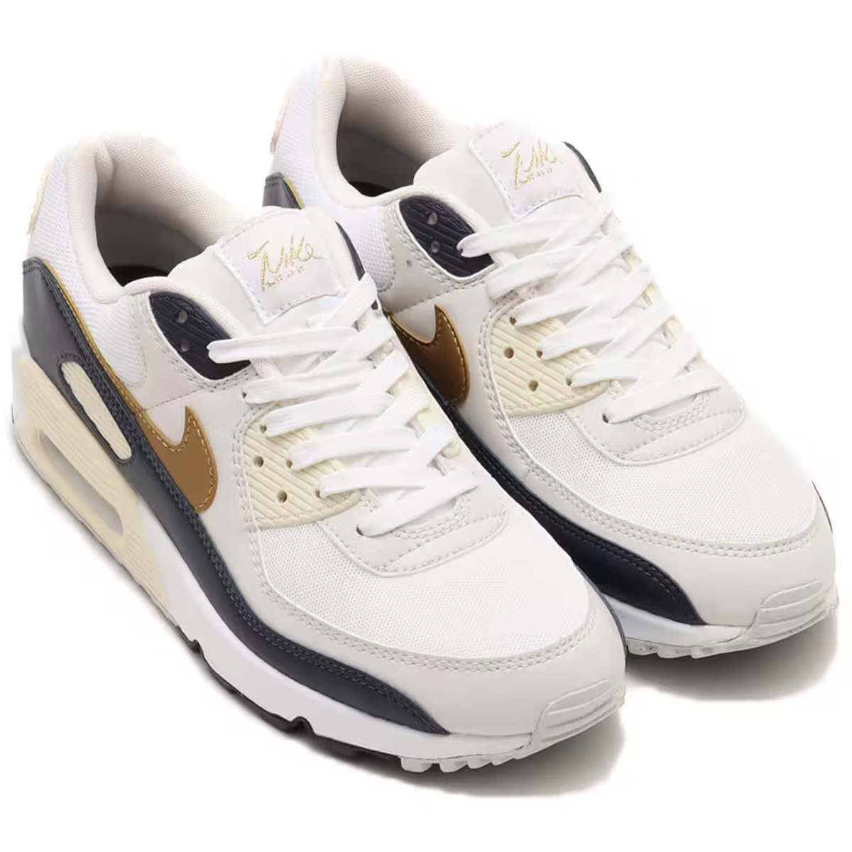 [ナイキ]エア マックス 90 ネクスト ネイチャーnike W AIR MAX 90 NN【品番】HF3444-100【カラー】ホワイト/オブシディアン/ココナッツミルク/メタリックゴールド 【状態