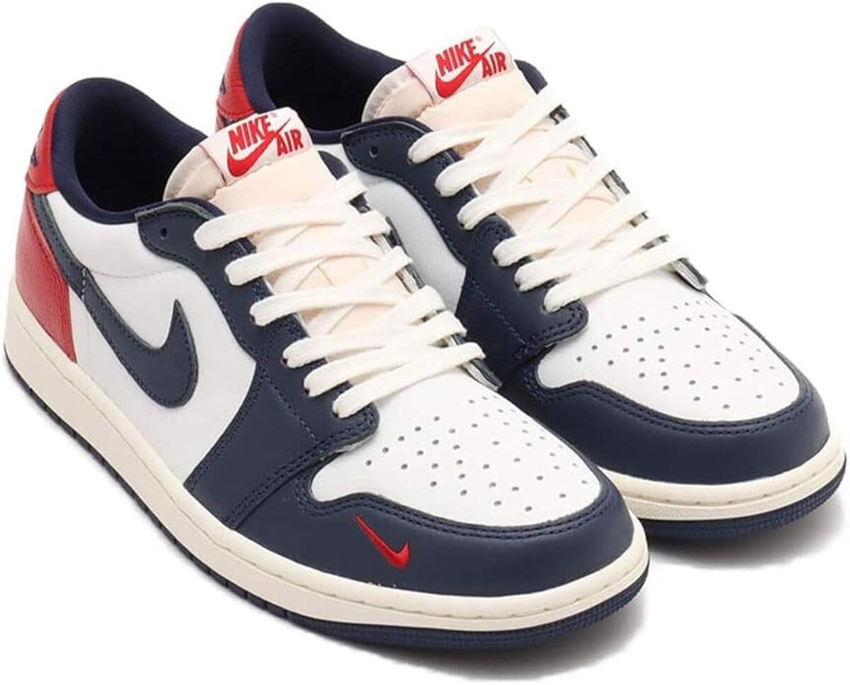 [ナイキ] エア ジョーダン 1 レトロ ロー [AIR JORDAN 1 RETRO LOW ] ホワイト/ミッドナイトネイビ