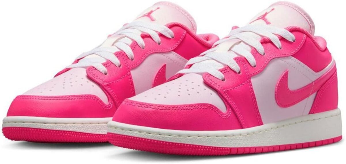 [ナイキ] エア ジョーダン 1 ロー GS [J AIR JORDAN 1 LOW GS] ピンクフォーム/ハイパーピンク 5