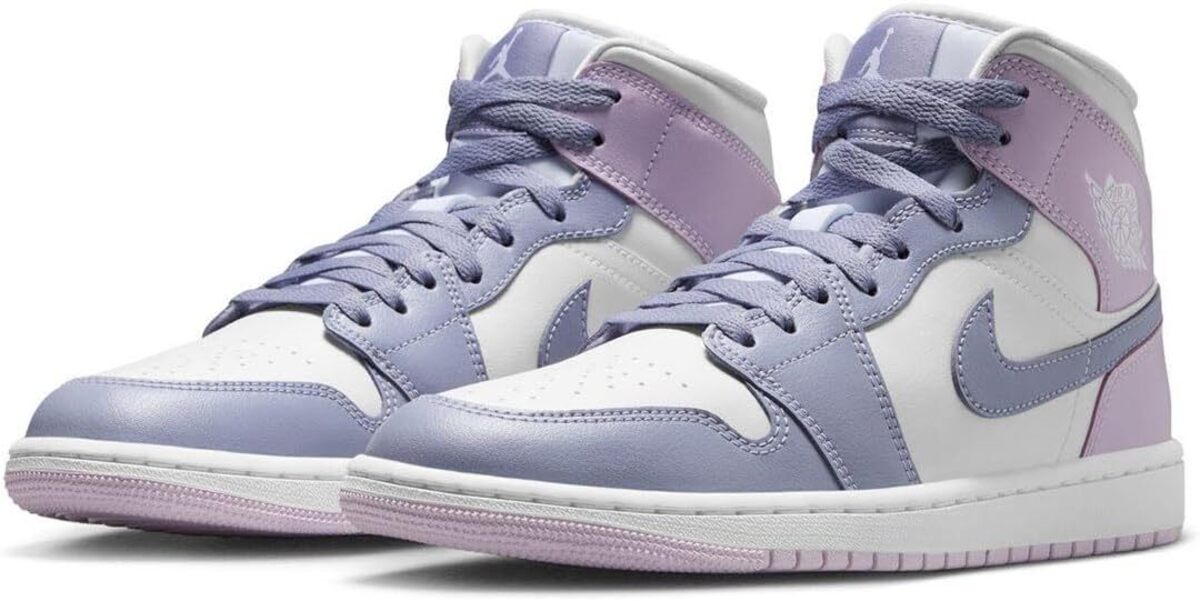 [ナイキ] エア ジョーダン 1 ミッド [W AIR JORDAN 1 MID] パープル/ホワイト  BQ6472-510 