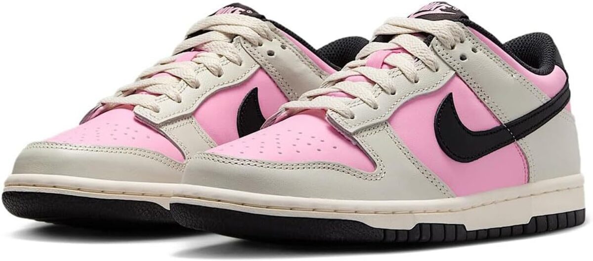 [ナイキ] ダンク ロー [J DUNK LOW] ピンクライズ/ライトオールウッドブラウン/ペールアイボリー/ブラック FB9