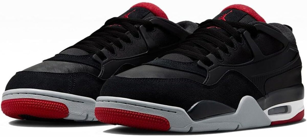 [ナイキ] エア ジョーダン 4 RM [AIR JORDAN 4 RM] ブラック/ウルフグレー/ホワイト/バーシティレッド 