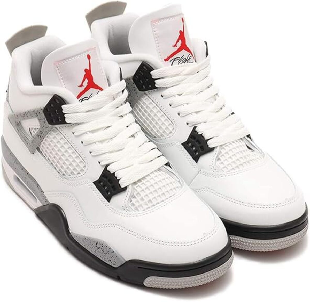 [ナイキ] エア ジョーダン 4 レトロ [AIR JORDAN 4 RETRO] サミットホワイト/ファイアレッド/ブラック 