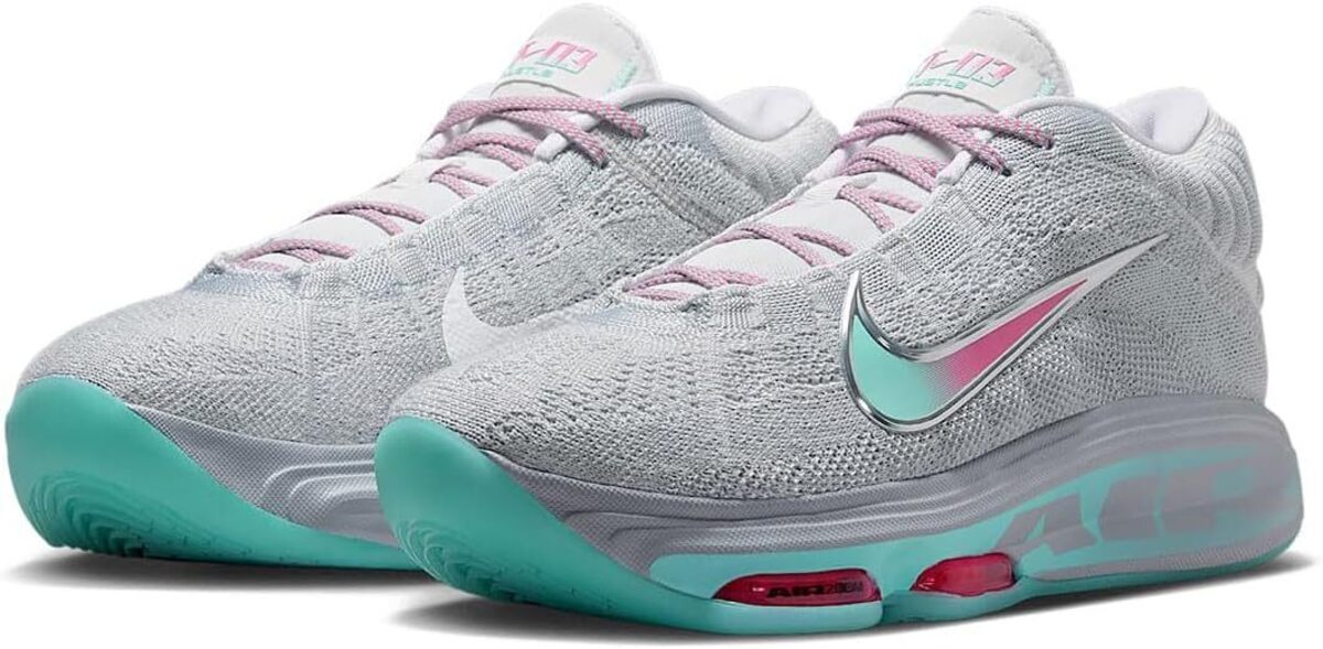 [ナイキ] G.T. ハッスル 3 EP [G.T. HUSTLE 3 EP] ウルフグレー/ハイパーピンク/プラチナムティント