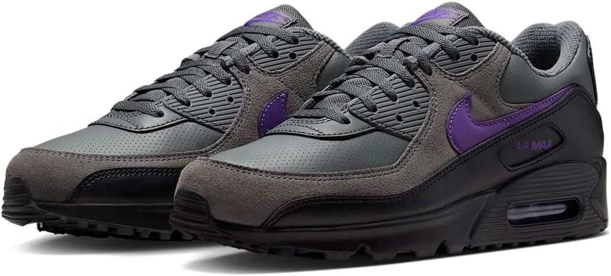 [ナイキ] エア マックス 90 [AIR MAX 90] アイアングレー/ブラック/ホワイト/ワイルドグレープ IF0670-