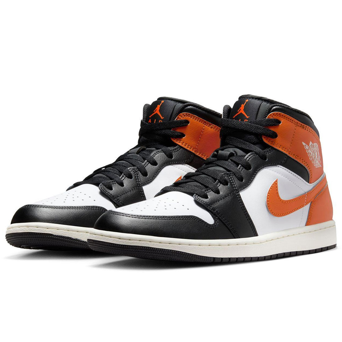 [ナイキ] エア ジョーダン 1 ミッド [AIR JORDAN 1 MID] ホワイト/ブラック/オレンジ DQ8426-80