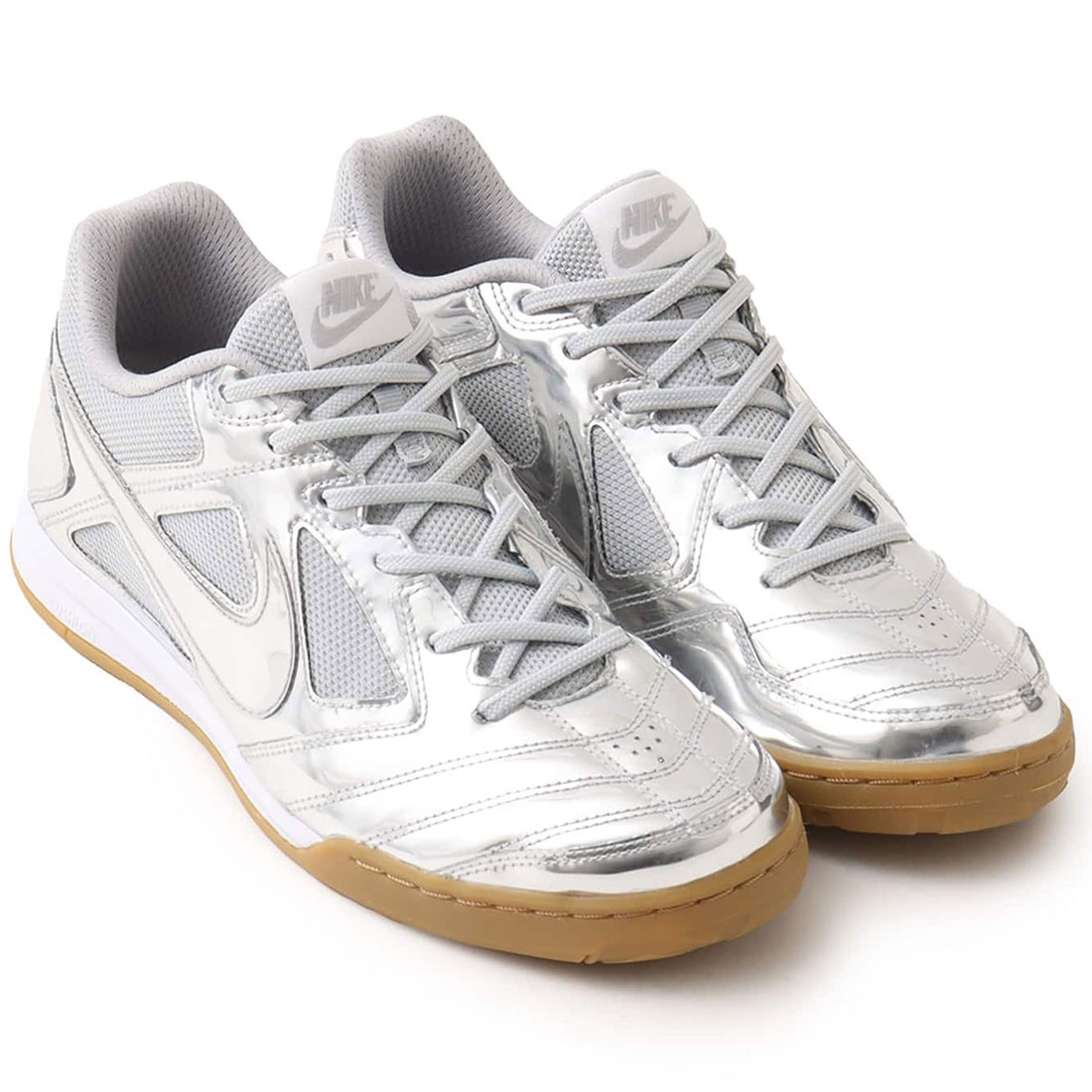 [ナイキ] ガト LV8 [GATO LV8] メタリックシルバー/ホワイト/ガムライトブラウン/メタリックシルバー IB356