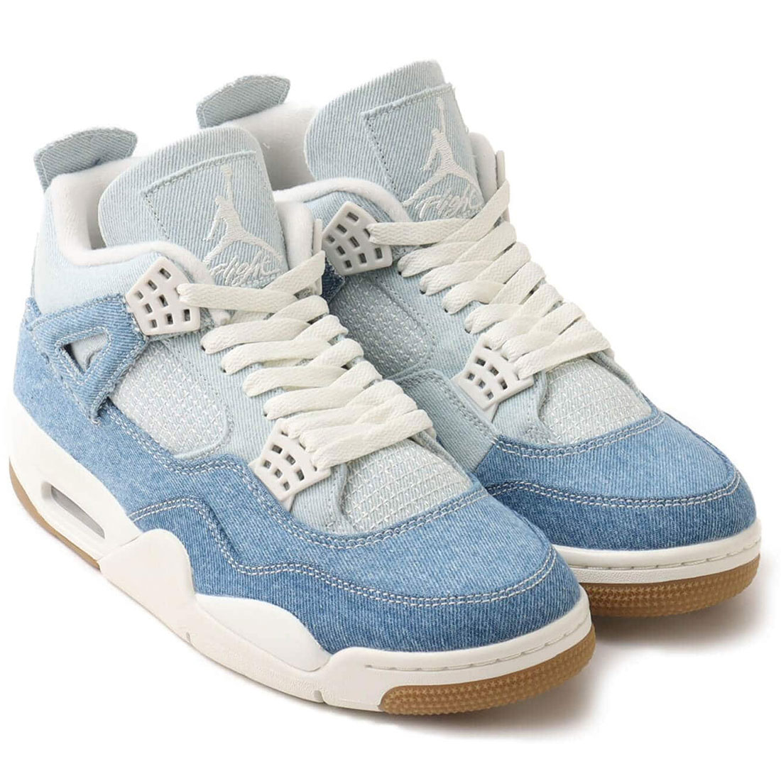 [ナイキ] エア ジョーダン 4 レトロ [W AIR JORDAN 4 RETRO "Worn Blue"] セイル/ガムライ