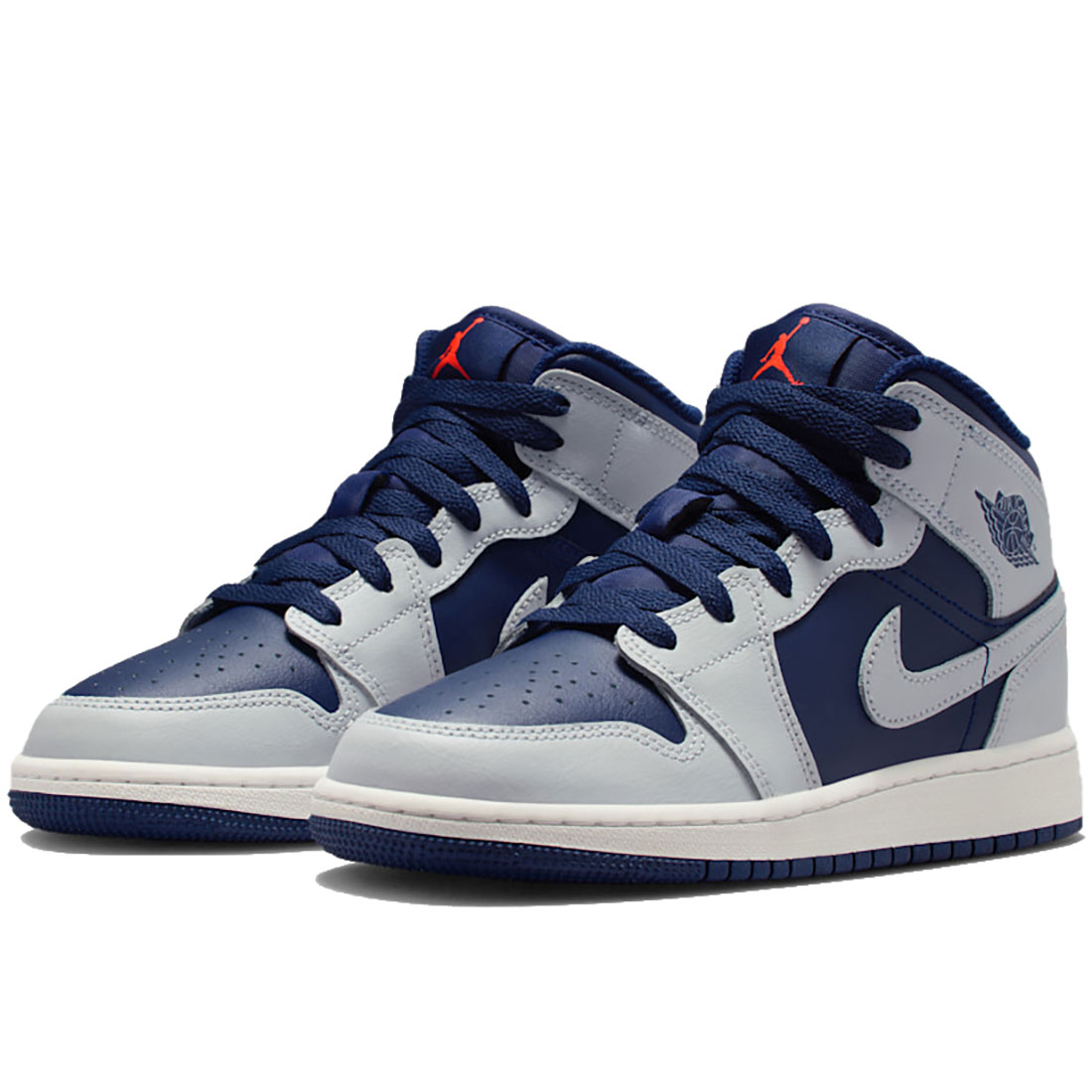 [ナイキ] エア ジョーダン 1 ミッド [J AIR JORDAN 1 MID] ブルーボイド/サミットホワイト/ホットラバ/