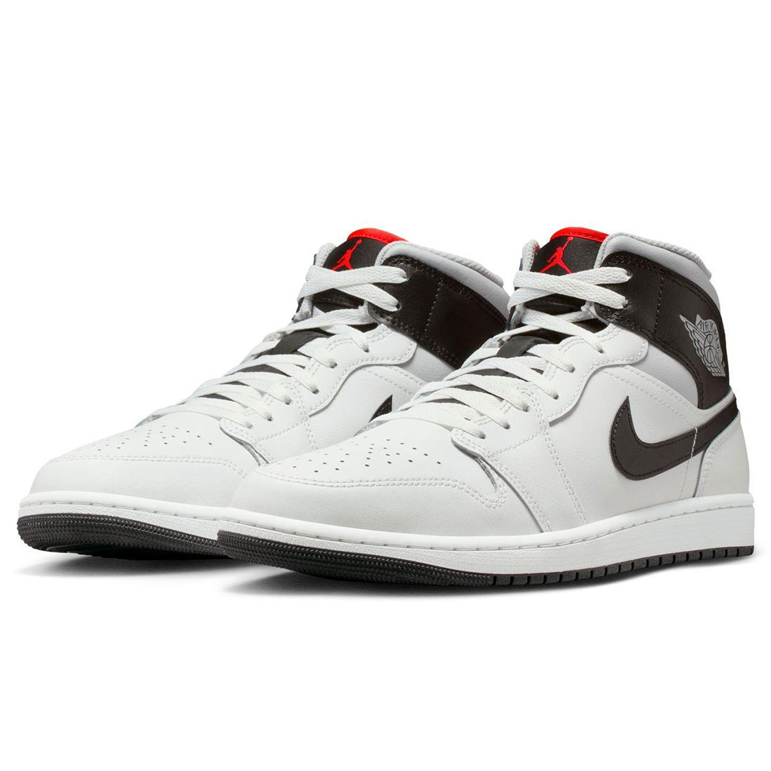 [ナイキ] ジョーダン 1 ミッド [JORDAN 1 MID] サミットホワイト/ニュートラルグレー/インフラレッド23/ブラ