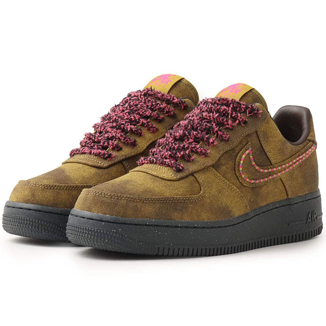 [ナイキ] エア フォース 1 [AIR FORCE 1] デザートモス/ミッドウェストゴールド/バロックブラウン/フィアスピン