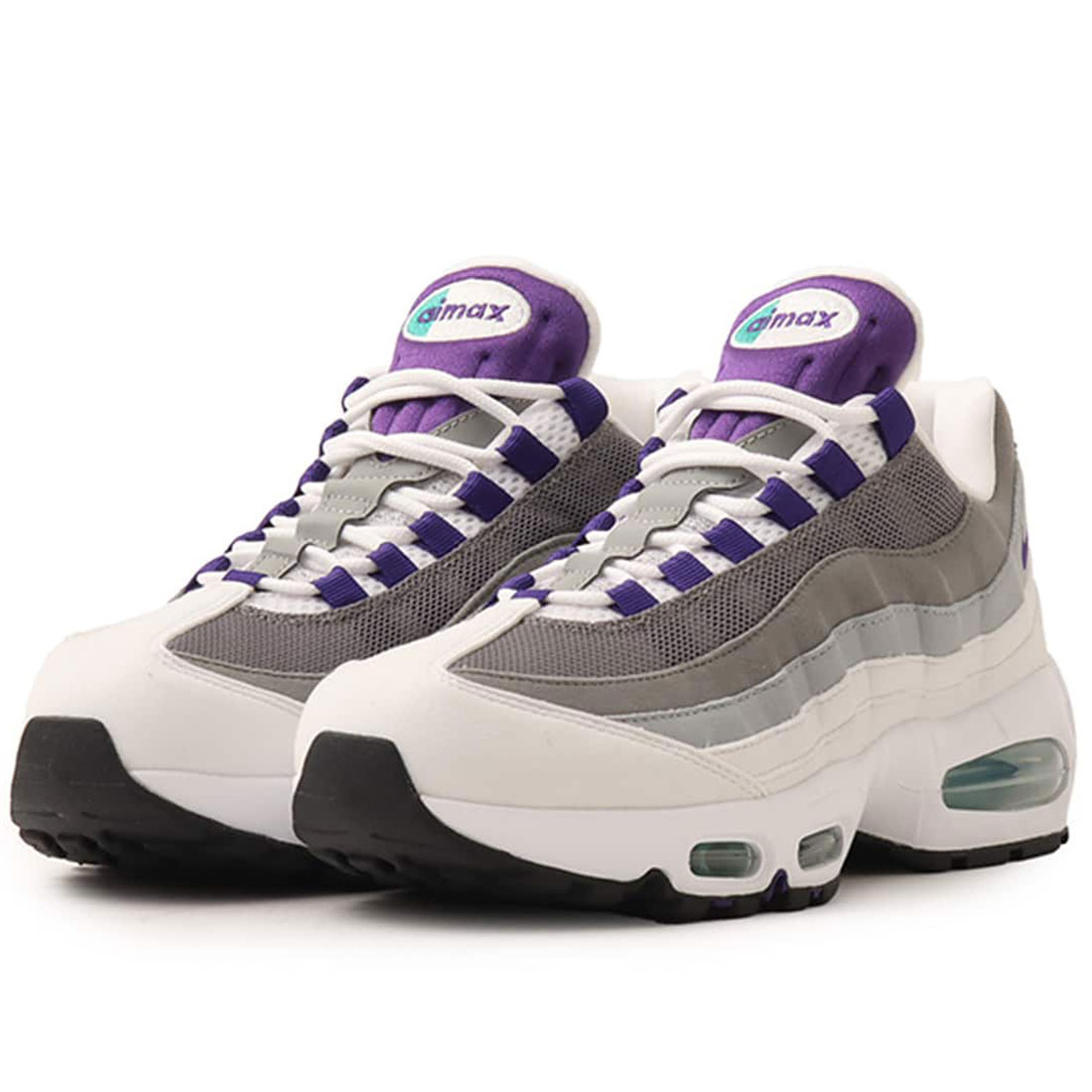 [ナイキ] エア マックス 95 ビッグ バブル [W AIR MAX 95 BIG BUBBLE] ホワイト/エメラルドグリー